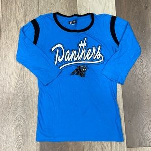 Carolina Panthers NFL Team Apparel 3/4 Sleeve Shirt